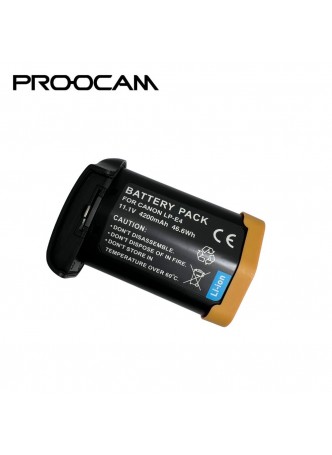 Proocam Viloso LP-E4 Camera battery Canon EOS-1D Mark III, 1D Mark IV, 1D X, 1Ds Mark III